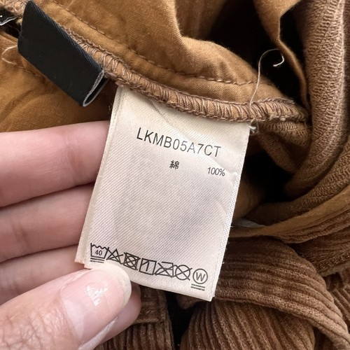 Lakole Japan Herren braun Cord weites Bein Bündchen Hose Größe Small - Bild 7 von 9