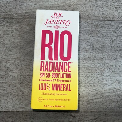 Sol de Janeiro Rio Radiance Body Lotion SPF 50, 200 ML, 6.7 Fl Oz New!