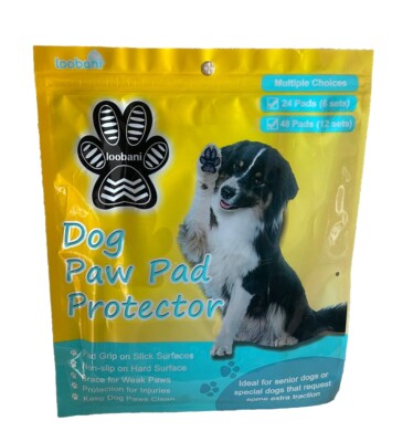 Big Dog Paw Pad Protectors (48) Anti-Slip Adhesive Pads, Size- XL. By Loobani