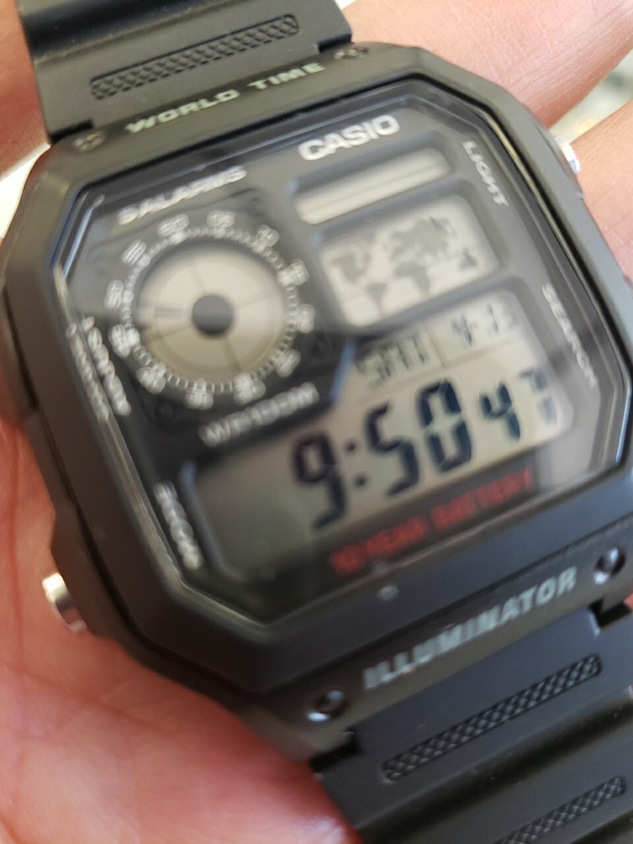 Watch Casio 1200 Wh Casio Illuminator World Time Watch Alarms