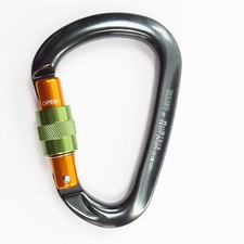 Elliot HMS Karabiner 28kN mit Schraubsicherung und Keylock, Schraubkarabiner