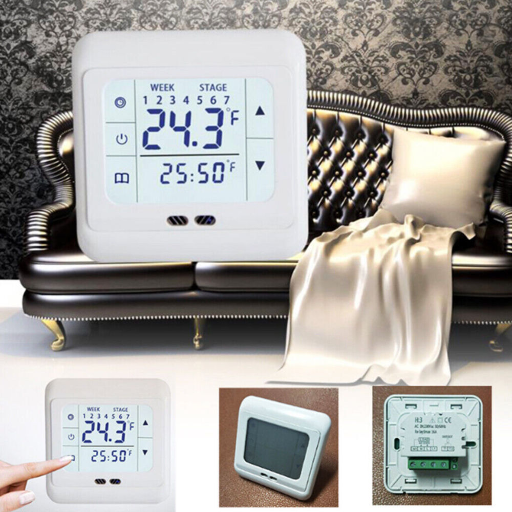 Digitales Thermostat Für Fußbodenheizung - Programmierbar Mit Dual-Temperaturanzeige