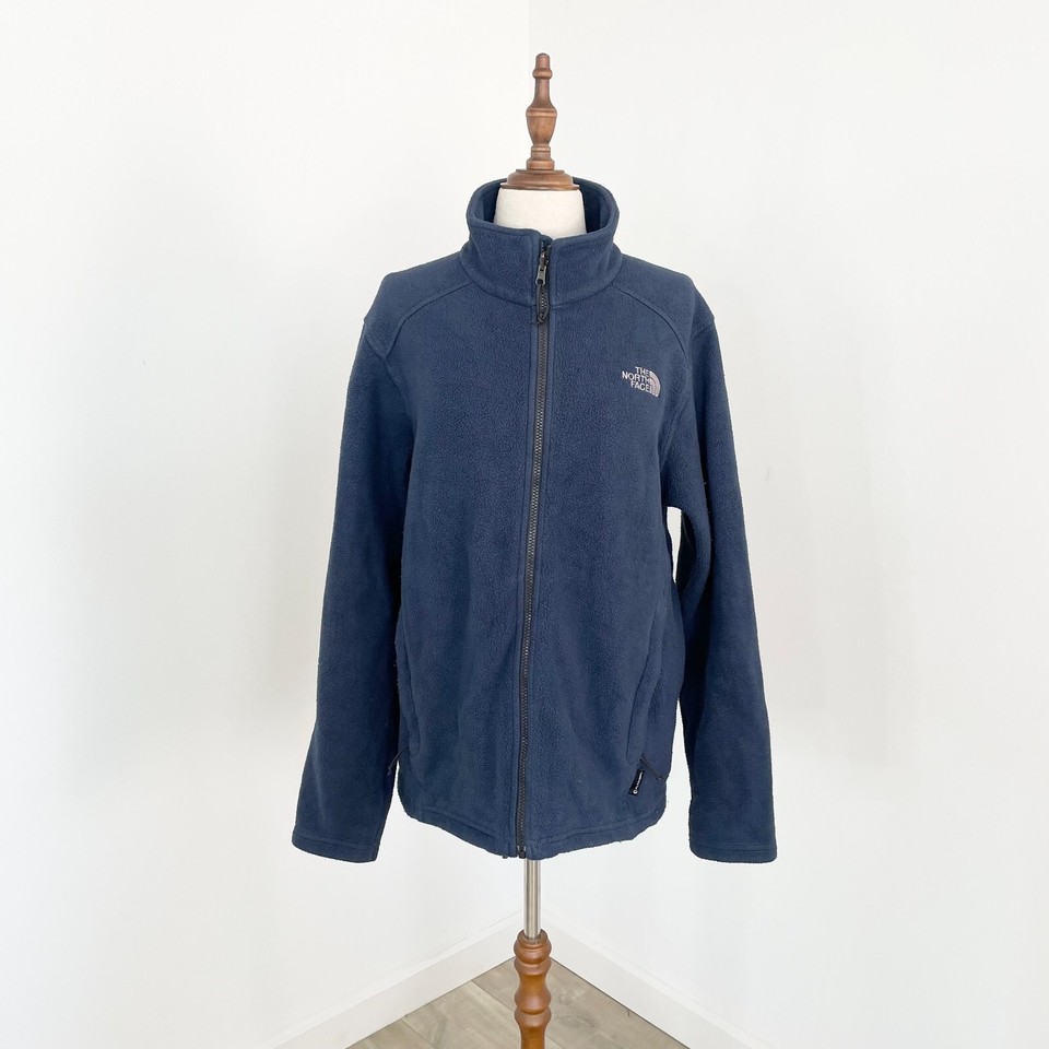 The North Face RDT 300 Jacket Jumper Mens S Blue Fleece Zip Up FlashDry Outdoor