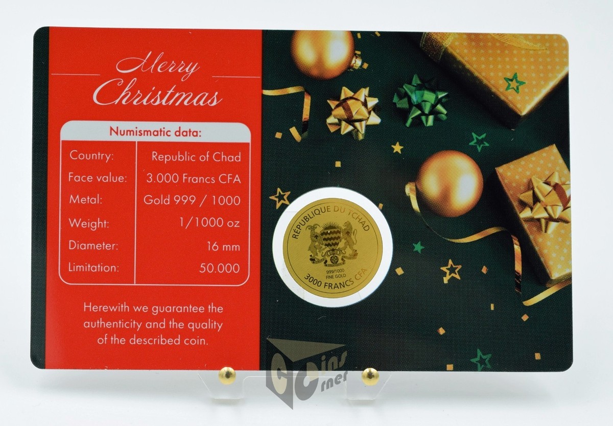 Coca-Cola Santa 1/1000 Oz 999 Gold Coin 3000 Francs Chad | eBay