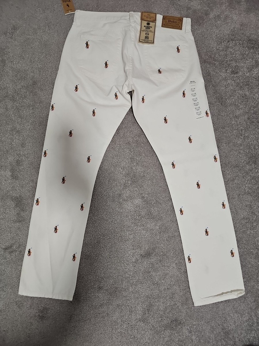 Polo Ralph Lauren Sullivan Slim-Fit ALLOVER Pony MENS Zip-Fly