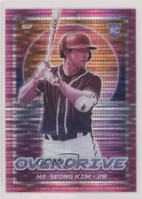 2021 Panini Chronicles Overdrive Pink Pulsar Prizm Ha-Seong Kim #2 5cb