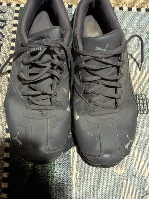 Pair Of Grey Puma Sneakers Size 9.5 Used  Pre-owned Condition