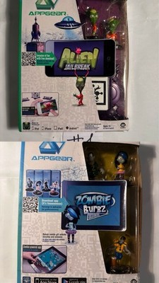 AppGear AR Lot Zombie Burbz High + Alien Jailbreak Figures Set Box Wear