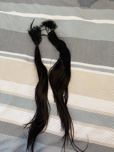 Black Horse Tail Extensions Set of 2 Tail Extension