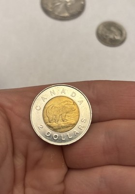 1996 Canadian 2 Dollar Coin Queen Elizabeth II  & Polar Bear