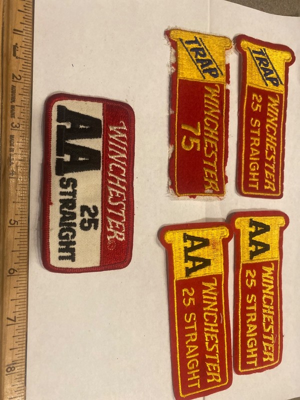 5 Winchester Western Remington Trap Skeet Shooting Vest Patches