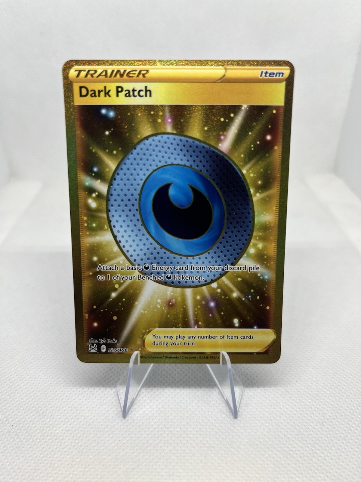 Dark Patch 216/196 NM/M SWSH Lost Origin Gold Pokemon TCG