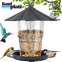 Vogelfutterhaus Faltbar Wetterfest HäNgend FüR WildvöGel Garten Balkon Grau