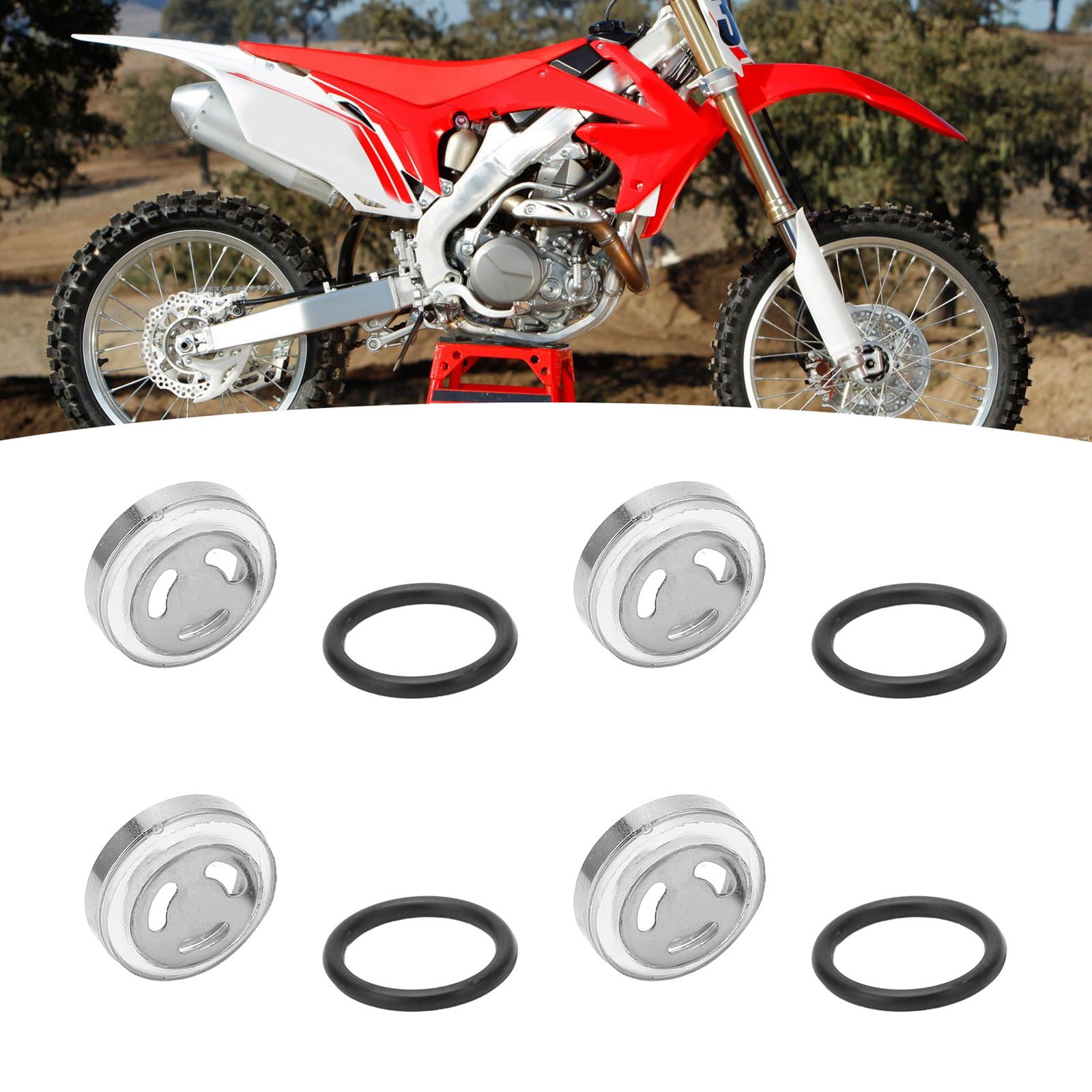 4 Pcs Premium Cylinder Reservoir Sight Gasket Kit For Dirt Bikes Premium