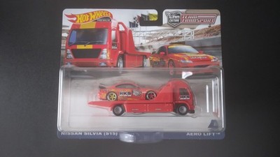 Hot Wheels Team Transport HKS Nissan Silvia S15 Fleet Street Car Culture 2022