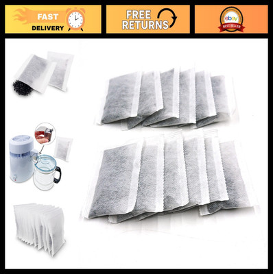 12 Pack Activated Charcoal Filters - Coconut Shell Carbon Sachets for Distillers