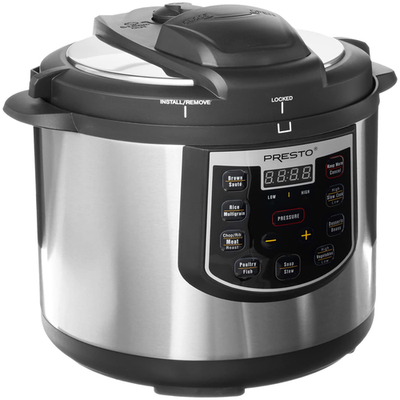 #ad #ad Presto 02141 6 Quart Electric Pressure Cooker Black Silver Stainless Steel $170.93