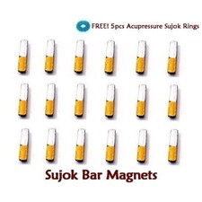 Acupressure Sujok Bar Magnet Set Of 20 Massager  Free Free 5 Sujok Rings