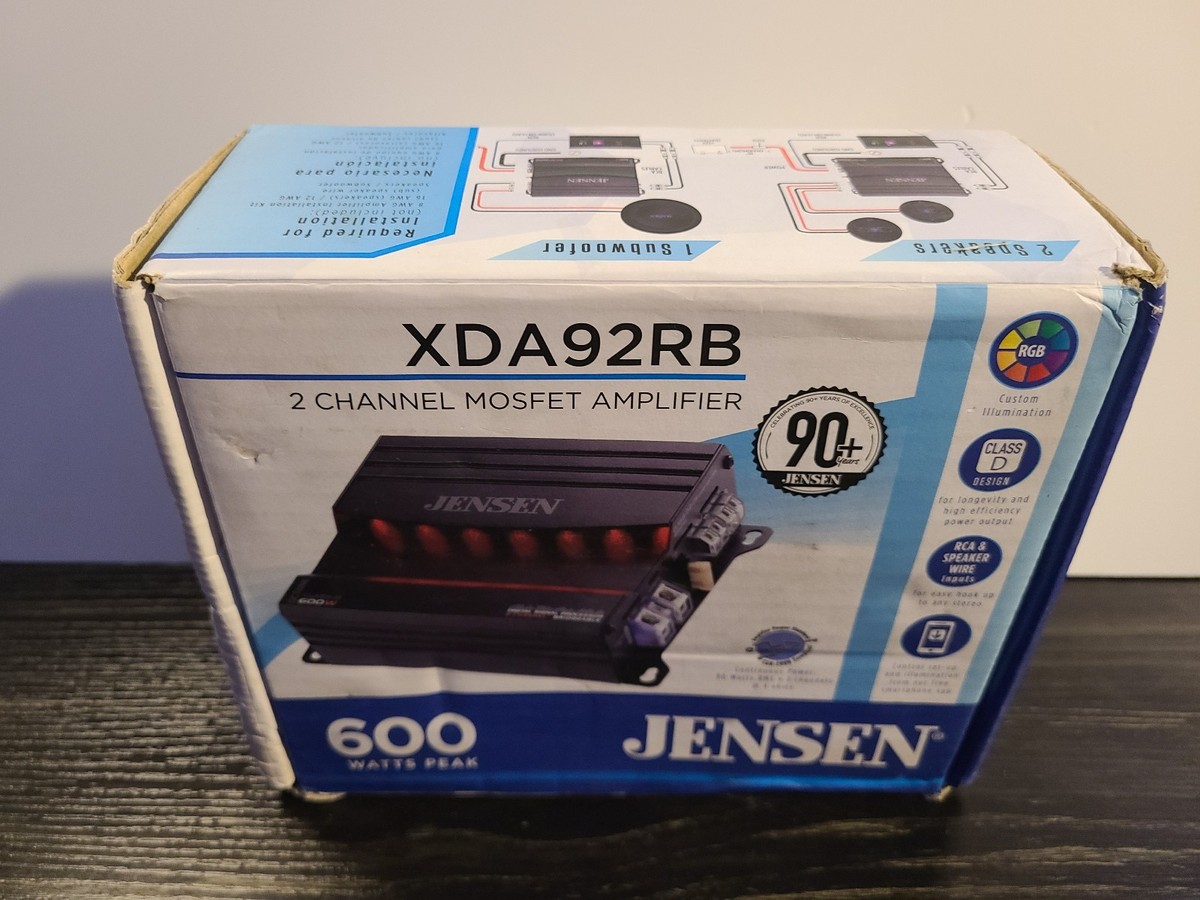 Jensen XDA92RB 600W 2 Channel Car Amplifier for sale online | eBay