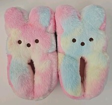 PEEPS Brand Kid's Slippers Pink/Blue/Yellow Size 4-5 NWT