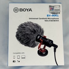 BOYA BY-MM1 Cardioid Microphone NEW for Camera Smartphone Laptop Vlog