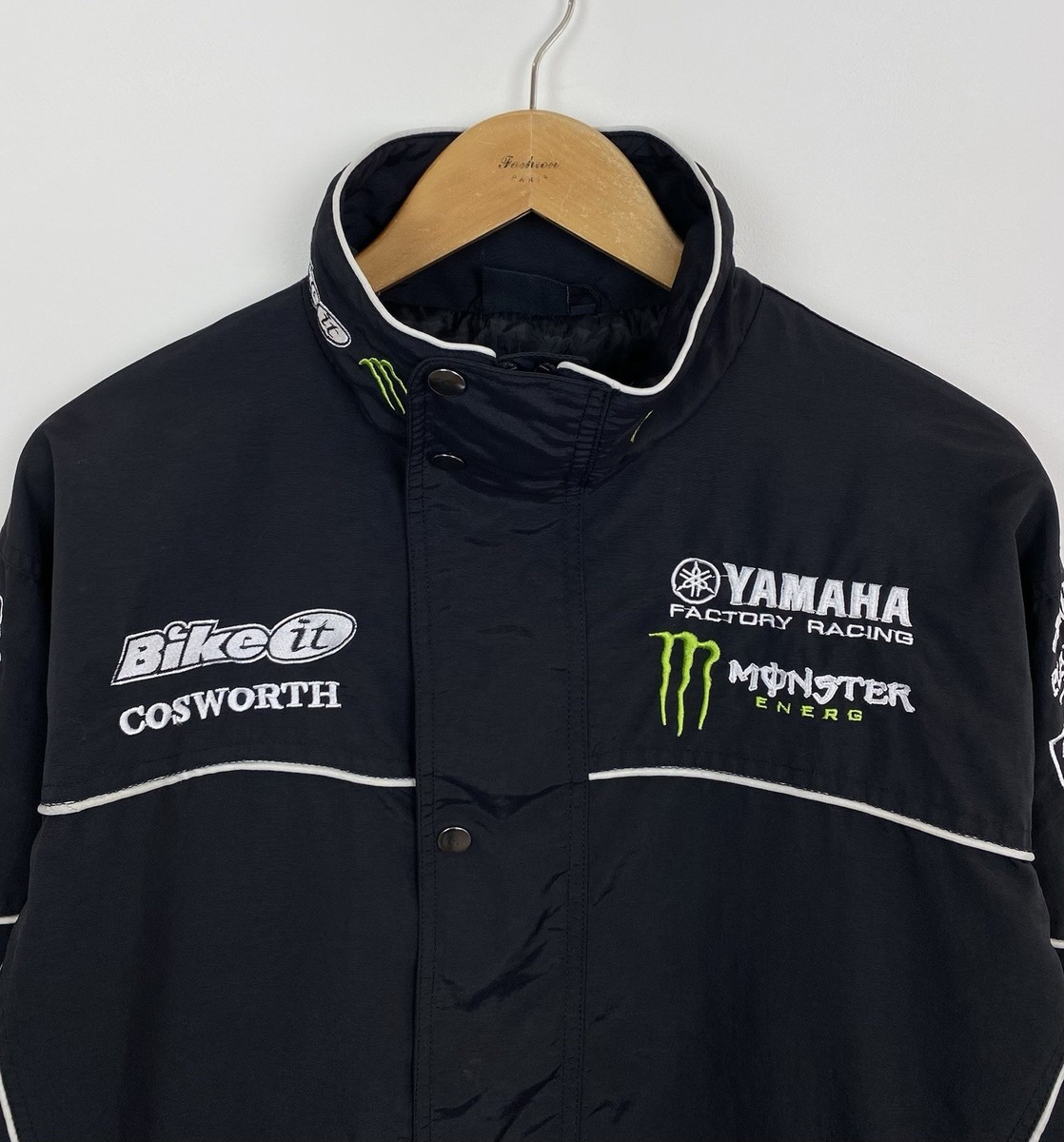 Vintage Bike It Yamaha Factory Racing Monster Energy Jacket Men's