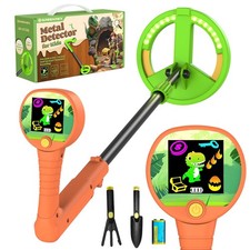 Metal Detector for Kids, Intuitive Color LCD Display, 6.7  Glowing LED Coil, ...