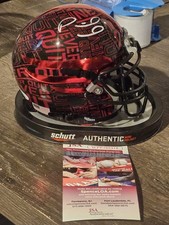 2017 Leaf Autographed Mini-Helmet Football 11