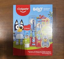 Colgate Bluey Brushtastic 3pc Gift Pack W/Electric Toothbrush Exp 6/26 Sealed