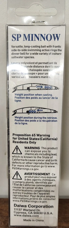 Crankbait flotante Daiwa SP Salt Pro Minnow Foto 2 de 4