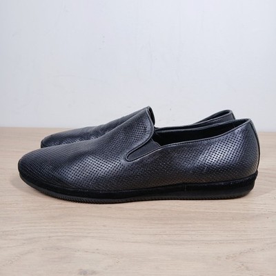 Carlo Pazolini Loafers Men's 10 Black Textured Slip-On Minimalist Lightweight