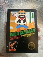 Wild Gunman Matte Sticker, First Production Nintendo NES 1985 CIB Test Market