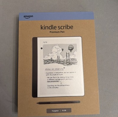 Amazon Kindle Scribe with Premium Pen (16 GB) 2024 Release - Tungsten (NEW)