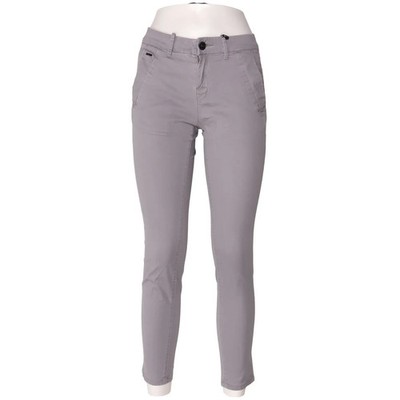 Chino, Größe: 39, Grau, Elasthan/Bio-Baumwolle, Einfarbig, Damen #mky