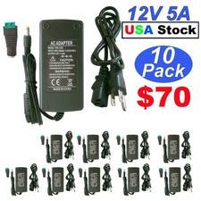 12V 5 Amp Power Supply AC 110V To DC 12 Volt Led Adapter for Led Strip Lights