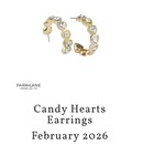 Park Lane Candy Hearts Hoop Earrings Heart Shaped Pastel Enamel Colors  — photo 1