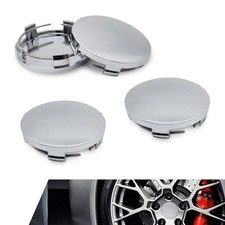 Pack-4 Car Wheel Hub Center Cap, 2.36" OD 2.2" ID Snap-in Vehicle 4 PCS Silver