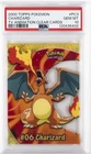 2000 TOPPS POKEMON TV ANIMATION CLEAR CARDS #PC3 CHARIZARD PSA 10