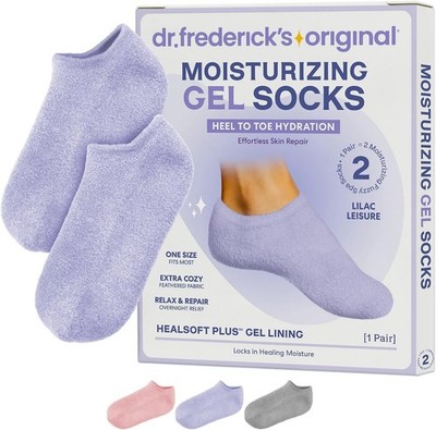 Dr. Frederick s Original Moisturizing Gel Socks for Men & Women   Dry Feet &