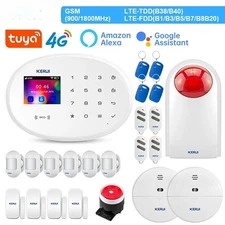 4G Alarm Kit WIFI GSM Burglar Security Home Alarm System Smart Control Panel New