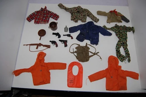 Vintage GI Joe ARAH 70s Figure Clothing Weapons Lot Hasbro