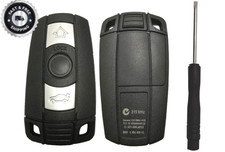 Keyless Entry Remote Car Key Fob Cover w Blade for BMW 1 3 5 6 7, E90 E92 E93