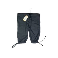 NWT Mytholon Size S Black Kilian Short Trouser Canvas Tie Waist Cuffs