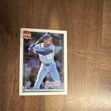 Topps 1991 Terry Shumpert #322 Kansas City Royals Baseball 40 Years Card