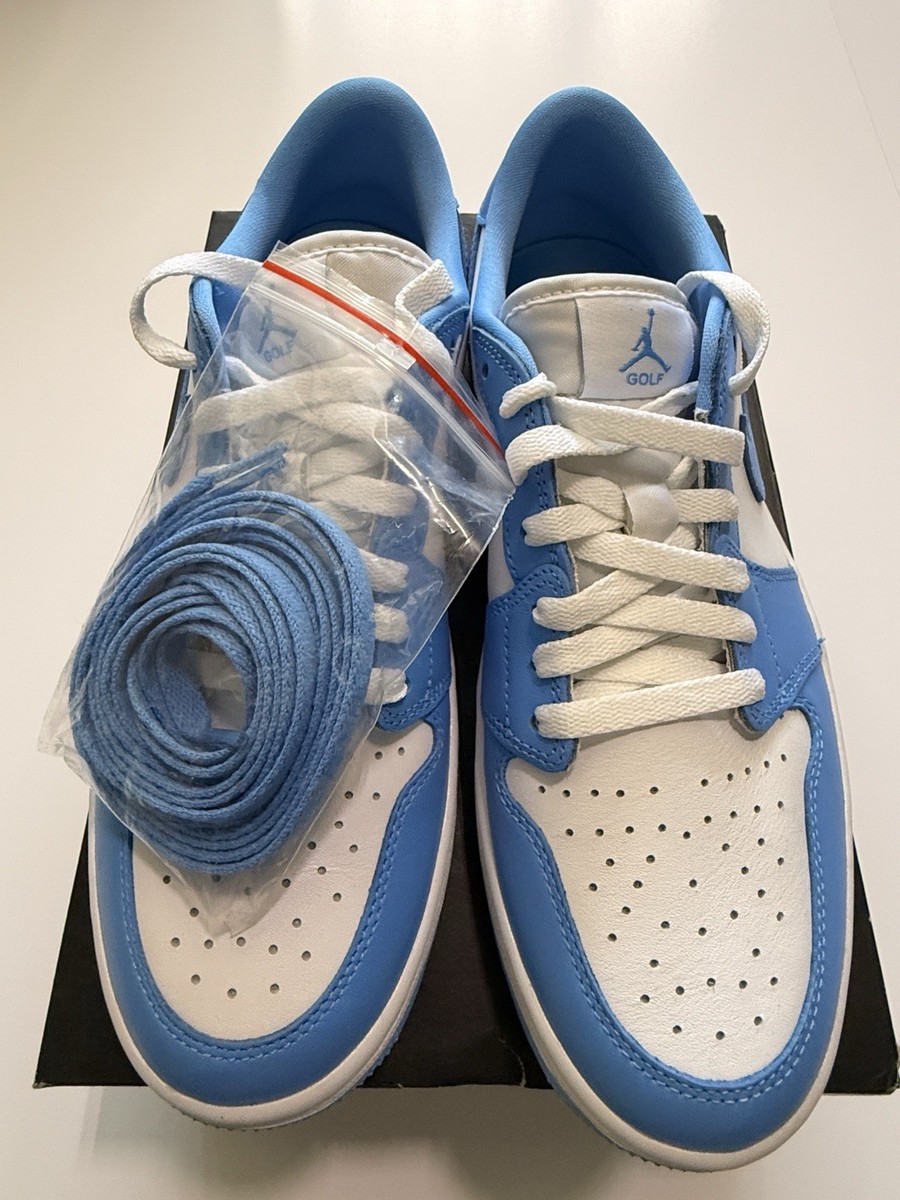 Nike Air Jordan 1 Low Golf Blue White Men display picture 1