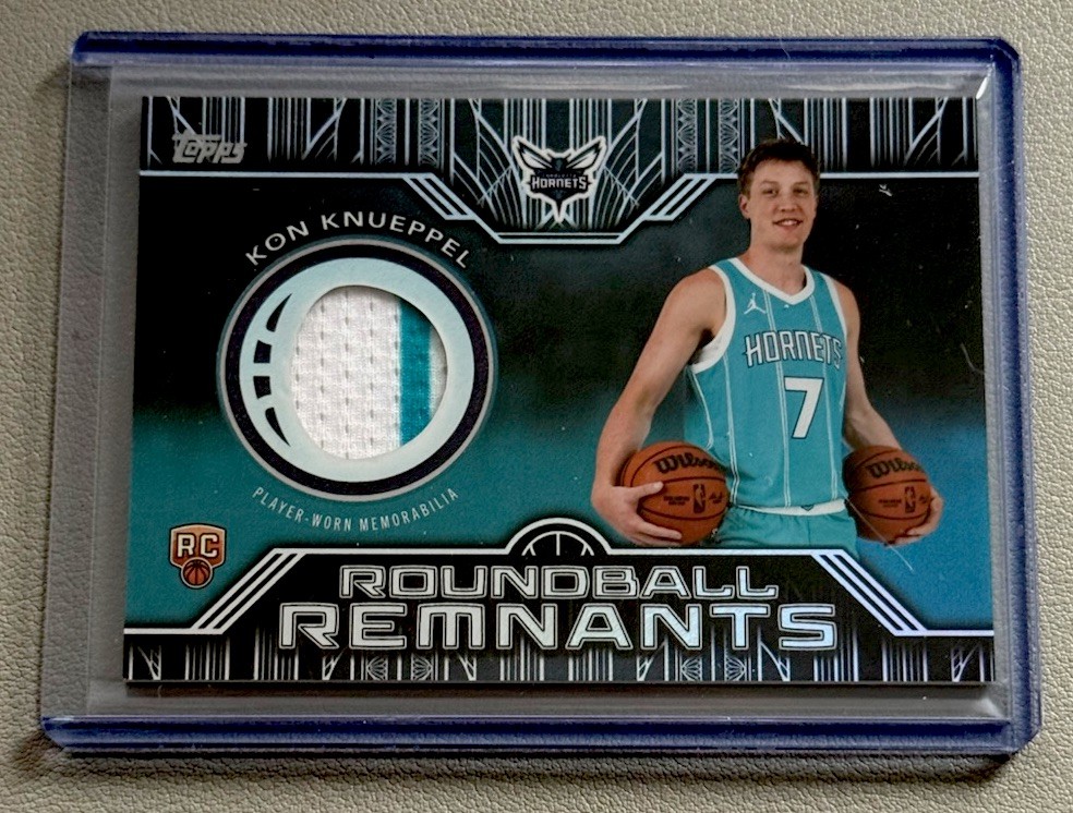 2025-26 Topps Kon Knueppel Rookie Roundball Remnants RC Jersey #RRR-KK Hornets