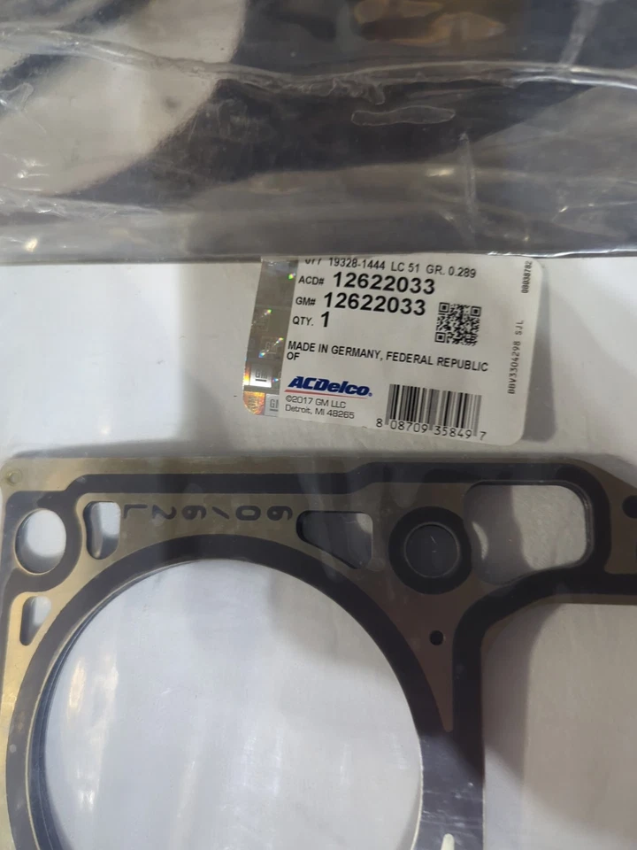 Junta de culata OEM Chevrolet GM Performance 6,0 L/6,2 L 12622033 NUEVO Foto 2 de 4