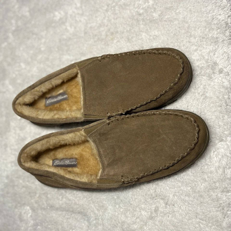Nuevas Zapatillas Eddie Bauer Westhaven Talla 13 XXL Cuero Gamuza Marrón con Suela de Goma Foto 2 de 4