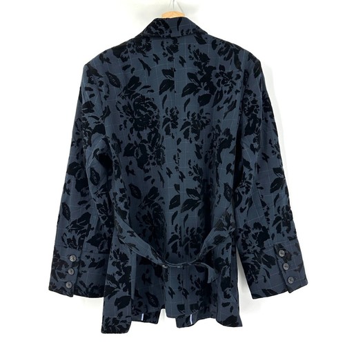 NWT By Anthropologie Floral Menswear Blazer size L - Foto 6 di 9