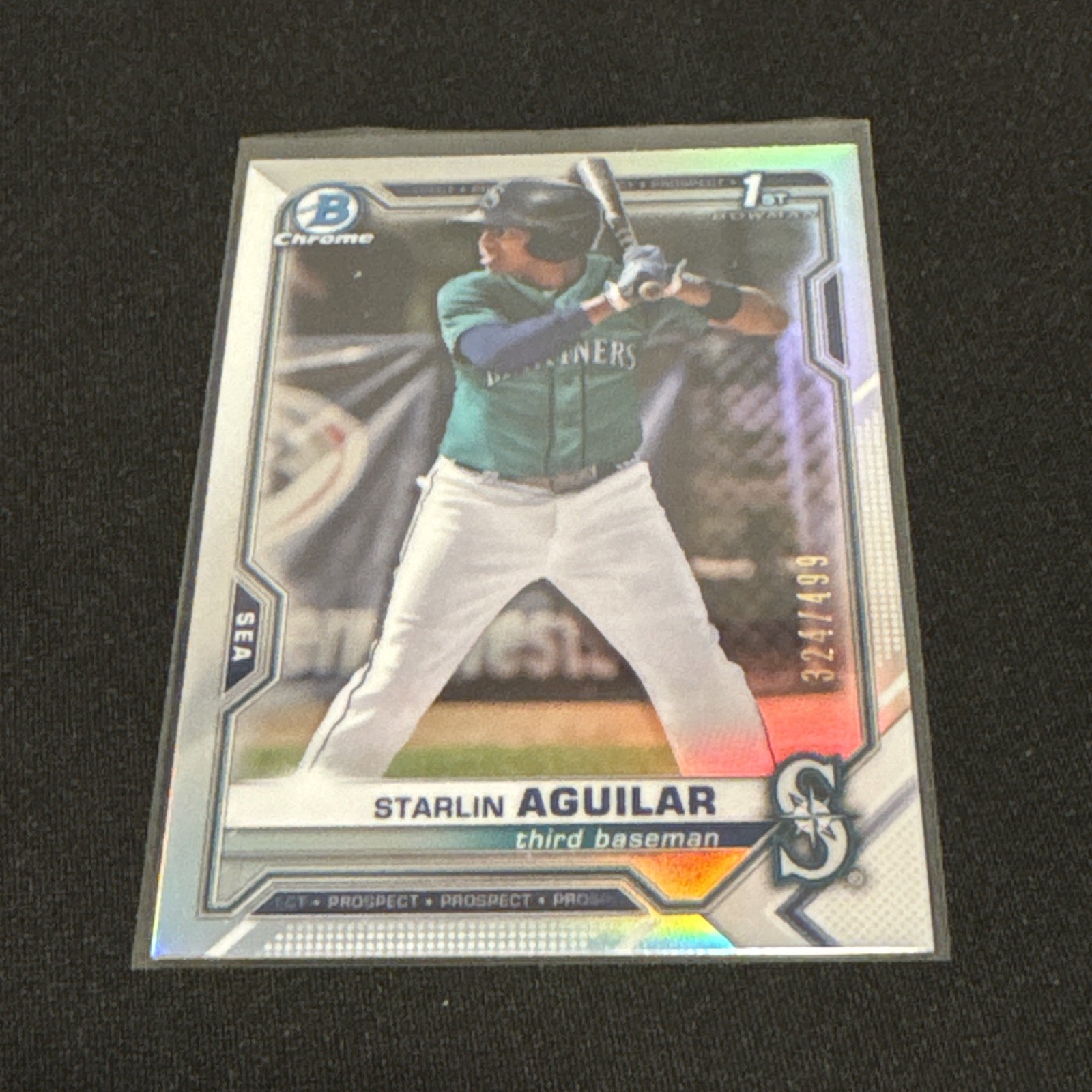 2021 Bowman Chrome Prospects Starlin Aguilar #BCP-249 Refractor /499 (RC)